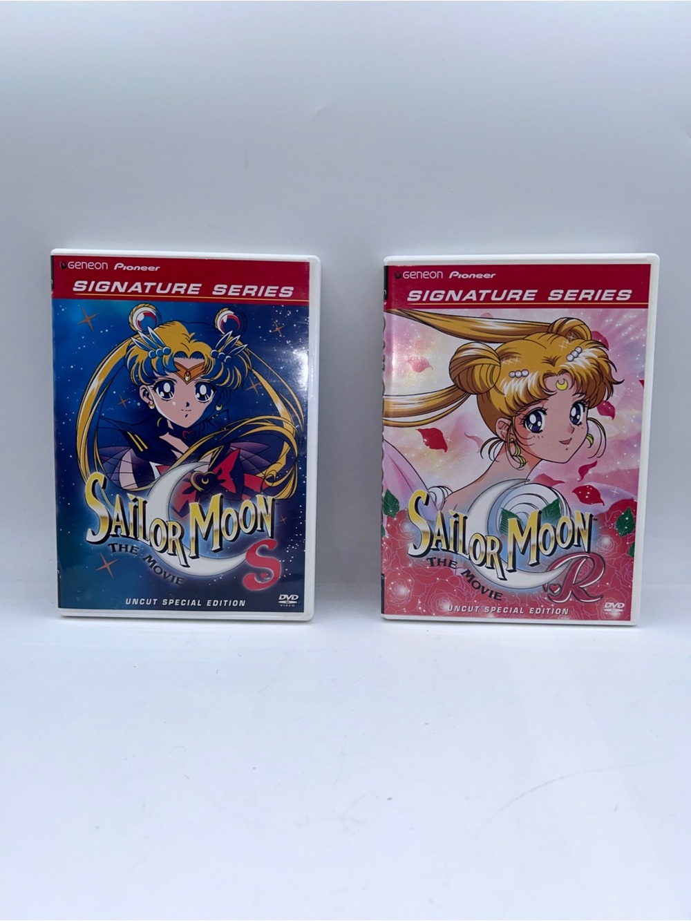 Sailor Moon The Movie S & R DVD Set - Blue & Pink Covers